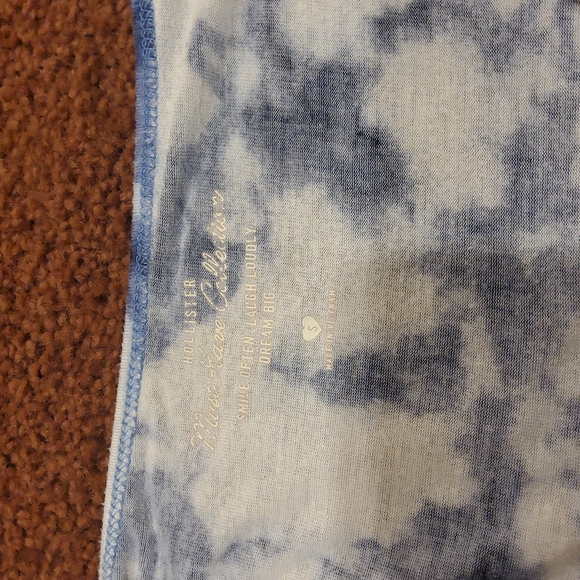 Blue and White Tie Dye Tee - Picture 2 of 4